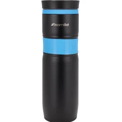 Kubek termiczny ze stali z antypoślizgową nakładką 900ml