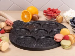 Marmurowa patelnia do pancakes naleśników jajek BUŹKI MINKI EMOTKI 26cm