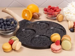 Marmurowa patelnia do pancakes naleśników jajek BUŹKI MINKI EMOTKI