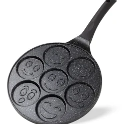 Marmurowa patelnia do pancakes naleśników jajek BUŹKI MINKI EMOTKI