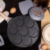 Marmurowa patelnia do pancakes naleśników jajek BUŹKI MINKI EMOTKI 26cm