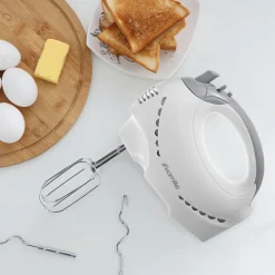 Mikser robot kuchenny ręczny 5 BIEGÓW + 4 końcówki