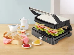 MOCNY rozkładany grill elektryczny, opiekacz do kanapek tortilli 2000W
