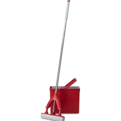 Mop gąbkowy składany kij + wiadro z wyciskaczem