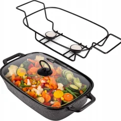Naczynie żaroodporne ceramiczne z podgrzewaczem 3,5l