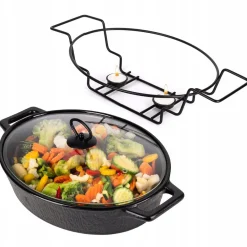 Naczynie żaroodporne ceramiczne waza z podgrzewaczem 3,5l