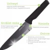 Nowoczesny komplet noży w bloku 6el.