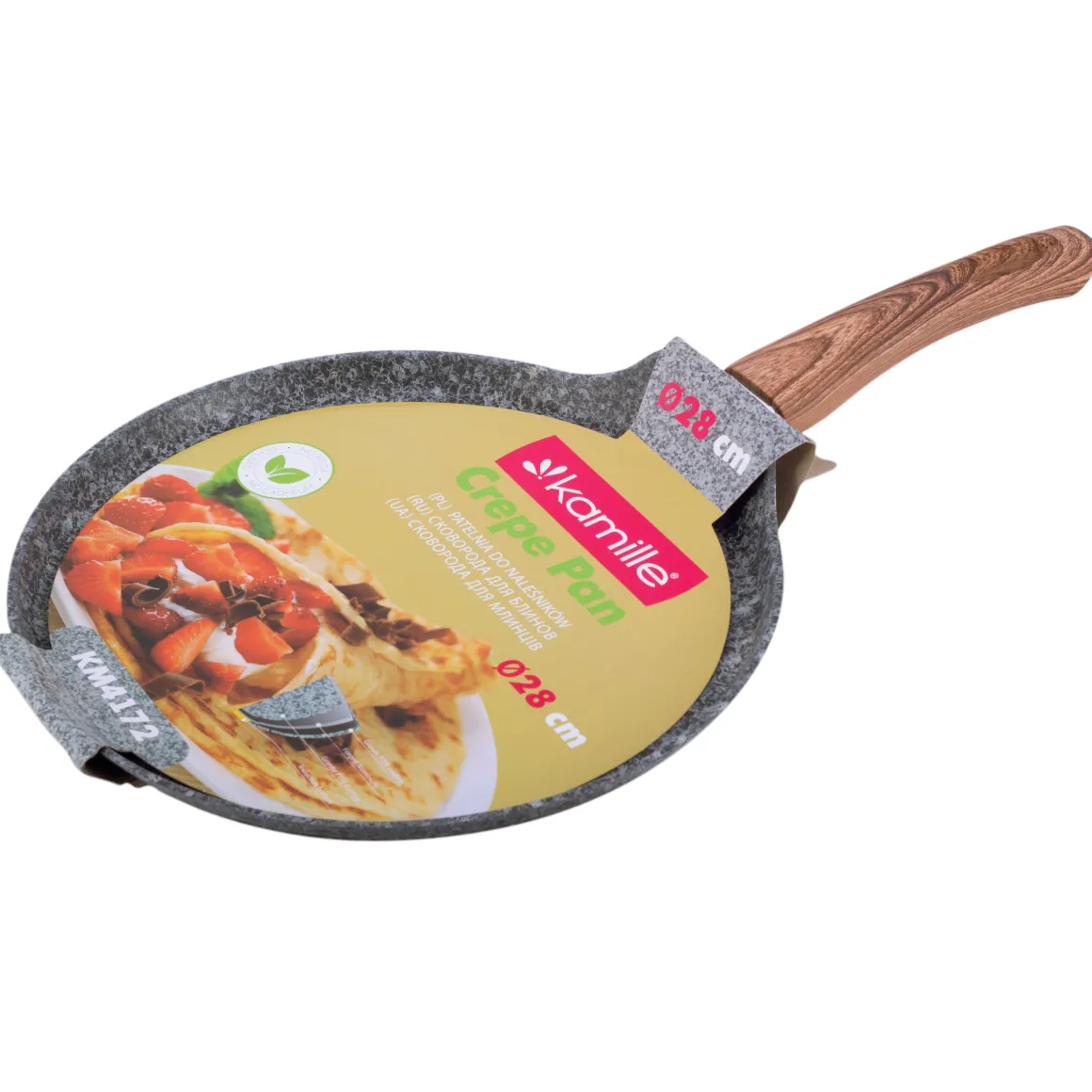 Patelnia do naleśników granitowa solidna 28cm