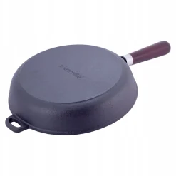 Patelnia żeliwna solidna głęboka 26 cm