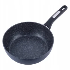 Patelnia głęboka gruba marmurowa 26cm