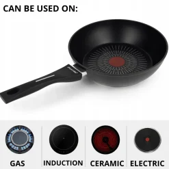 Patelnia głęboka tradycyjna 24cm gaz indukcja Kamille