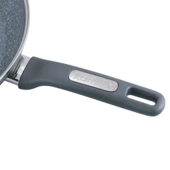 Patelnia granitowa 30cm z pokrywką