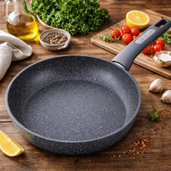 Patelnia granitowa 26cm z pokrywką