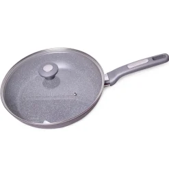 Patelnia granitowa 28cm z pokrywką