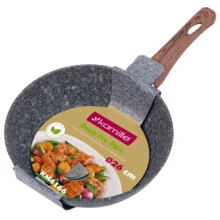 Patelnia granitowa głęboka, wok 26cm