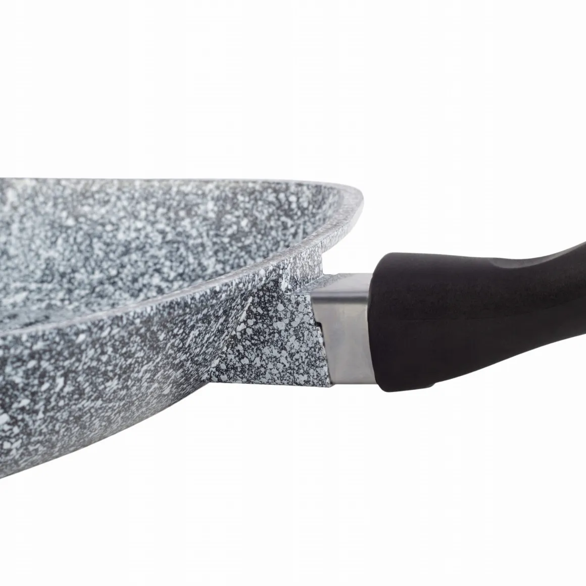 Patelnia grillowa granitowa 28cm z pokrywką