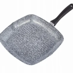 Patelnia grillowa granitowa 28cm z pokrywką