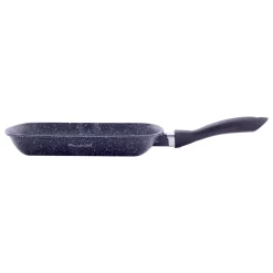 Patelnia grillowa marmurowa 28cm z pokrywką