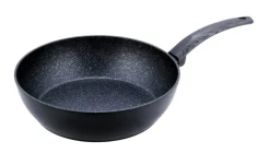 Patelnia marmurowa solidna głęboka, wok 26 cm