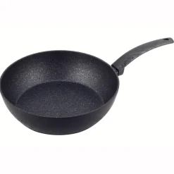 Patelnia marmurowa solidna głęboka, wok 28 cm