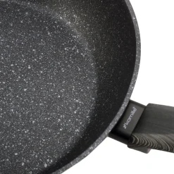 Patelnia marmurowa solidna głęboka, wok 28 cm