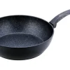 Patelnia marmurowa solidna głęboka, wok 32 cm