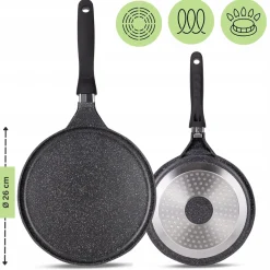 Patelnia naleśnikowa do pancakes na naleśniki 24cm
