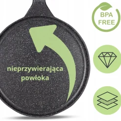 Patelnia naleśnikowa do pancakes na naleśniki 28cm