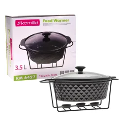 Podgrzewacz, naczynie waza ceramiczna z podgrzewaczem 3,5l