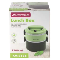 Pojemnik obiadowy, lunchbox, menażka dwukomorowy 1,7L