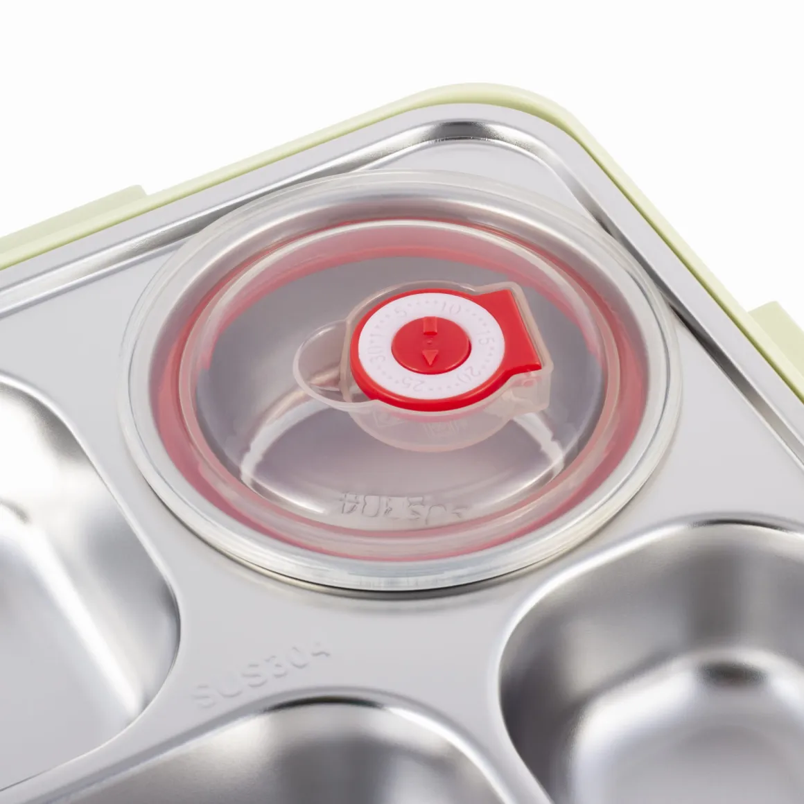 Pojemnik obiadowy, lunchbox z przegrodami + sztućce