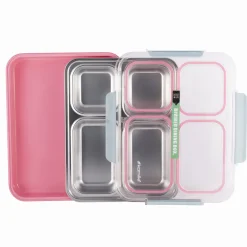 Pojemnik obiadowy, lunchbox z przegrodami do pracy, szkoły