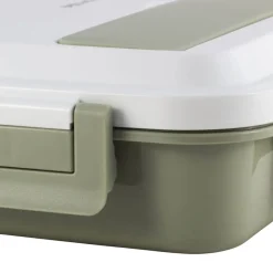 Pojemnik obiadowy, lunchbox z przegrodami i schowkiem na sztućce