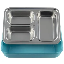 Pojemnik obiadowy, lunchbox z przegrodami do pracy, szkoły
