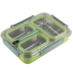 Pojemnik obiadowy, lunchbox z przegrodami do pracy, szkoły