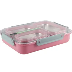 Pojemnik obiadowy, lunchbox z przegrodami do pracy, szkoły