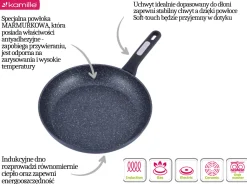 Porządna patelnia marmurowa gruba 26cm