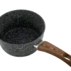 Rondel garnek granitowy 1,2L 16cm imitacja drewna
