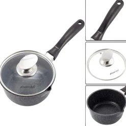 Rondel, garnek marmurkowy z pokrywką 16cm 1,2L