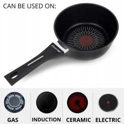 Rondel garnek nieprzywierający rondelek 1,8 l indukcja gaz Kamille