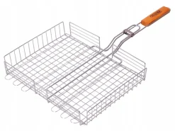 Ruszt do grillowania mięsa, ryb, warzyw z bokami 36cm