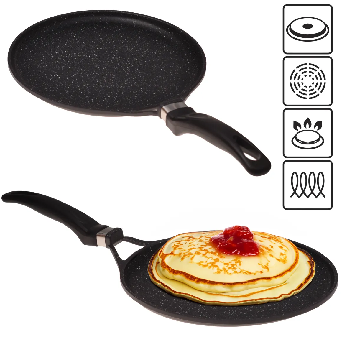 Solidna patelnia do naleśników pancakes 28cm