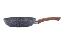 Solidna patelnia granitowa imitacja drewna 20cm
