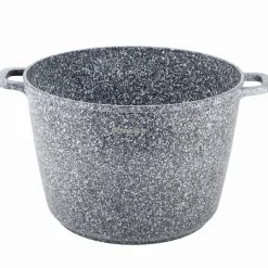 Solidny kocioł garnek granitowy z pokrywką 6,2L