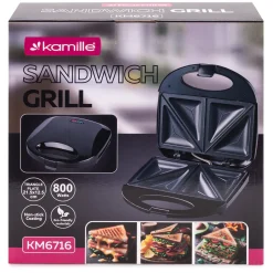 Solidny opiekacz toster do tostów kanapek 800W