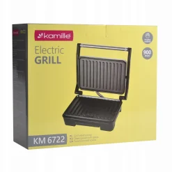 Solidny rozkładany grill elektryczny, opiekacz do kanapek tortilli 900W