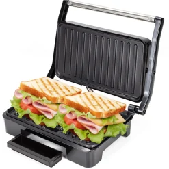 Solidny rozkładany grill elektryczny, opiekacz do kanapek tortilli 900W