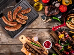Solidny rozkładany grill elektryczny, opiekacz do kanapek tortilli 900W