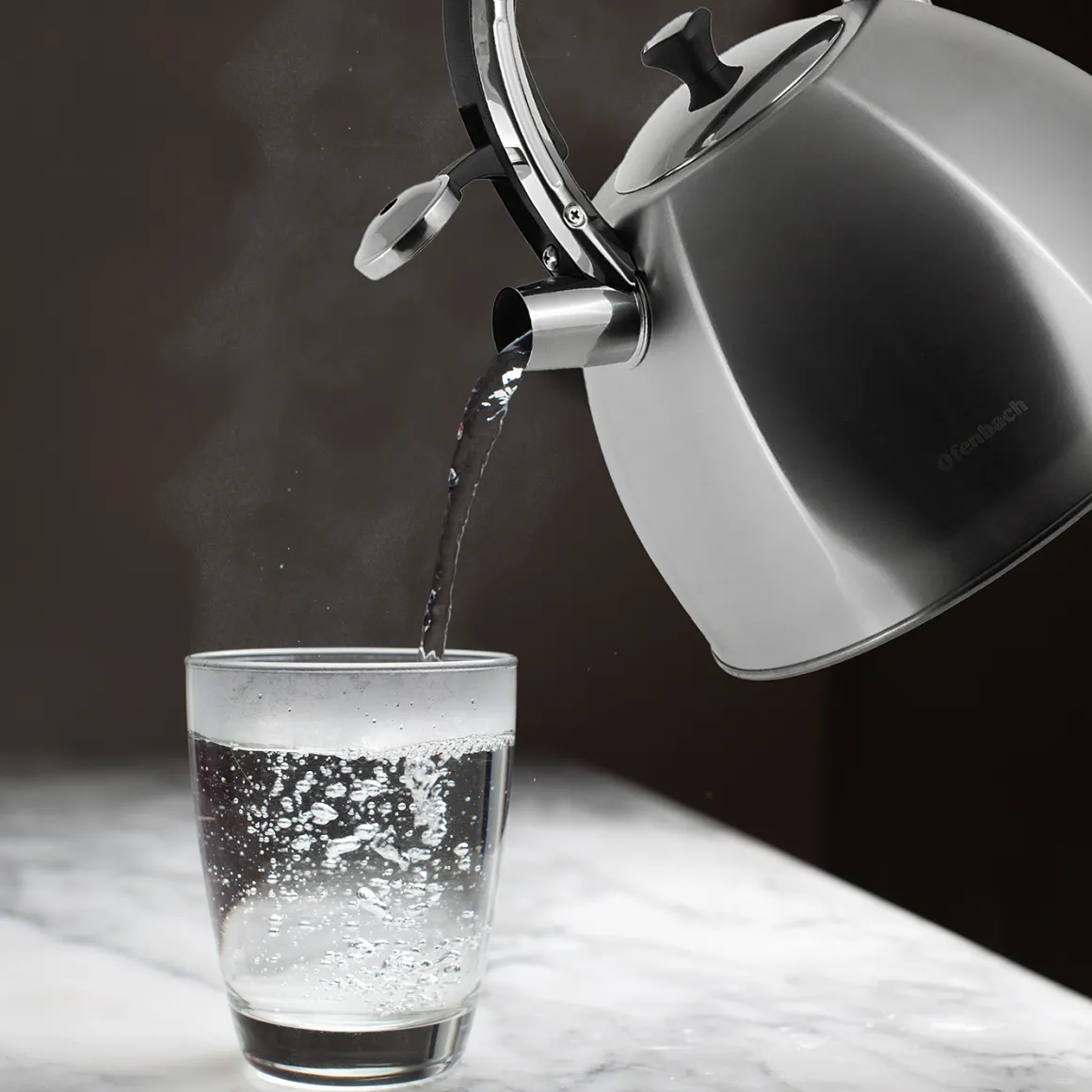 Stalowy czajnik tradycyjny z gwizdkiem na gaz indukcje 4,5L