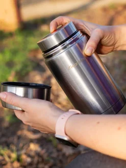 Stalowy termos obiadowy, lunchbox na zupę, obiad 1L